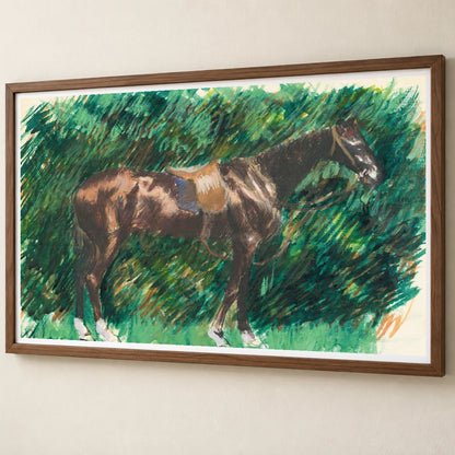Un Cheval — Pierre-Auguste Renoir pierre-auguste renoir print by SaamCrafts