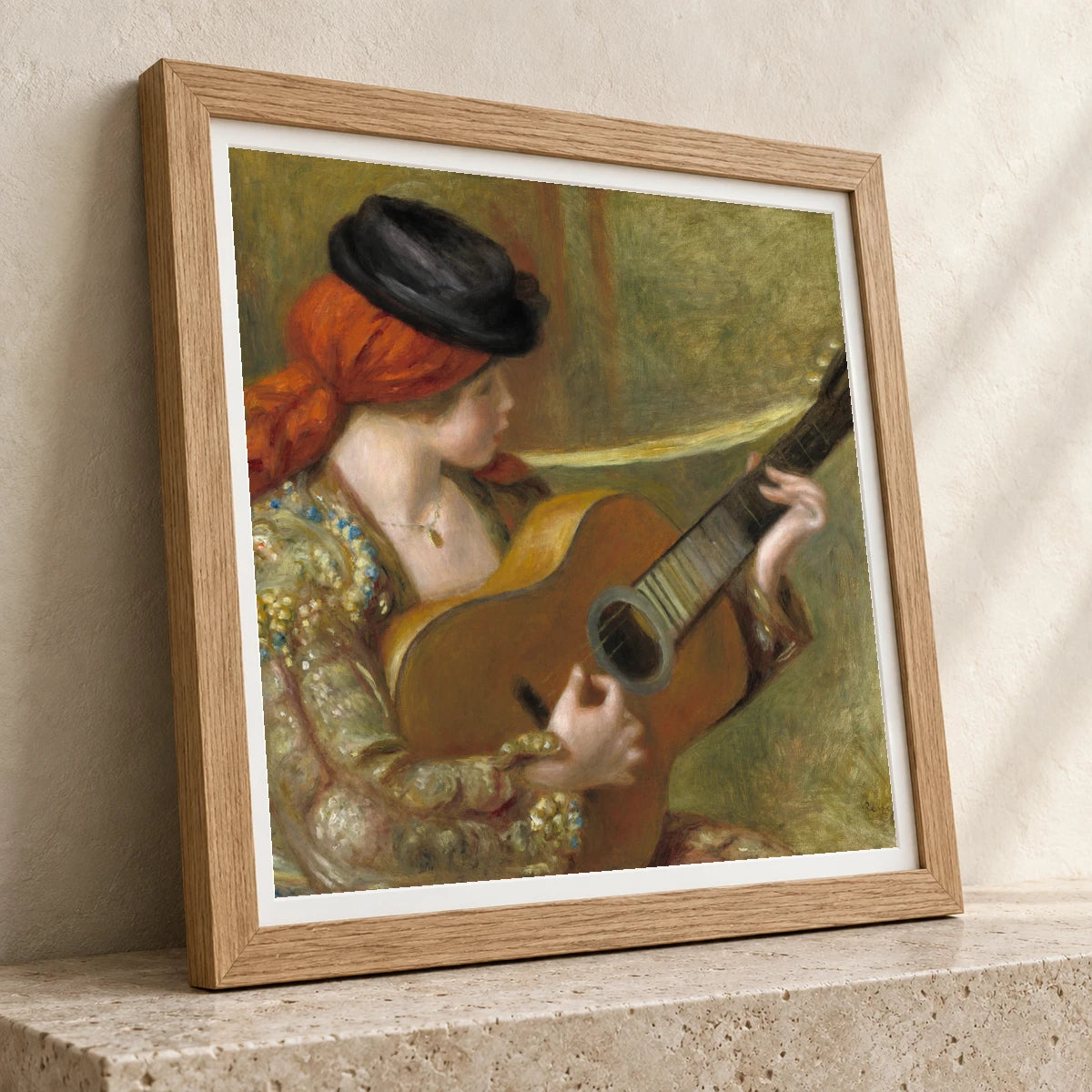 Young Spanish Woman With A Guitar — Pierre-Auguste Renoir pierre-auguste renoir print by SaamCrafts