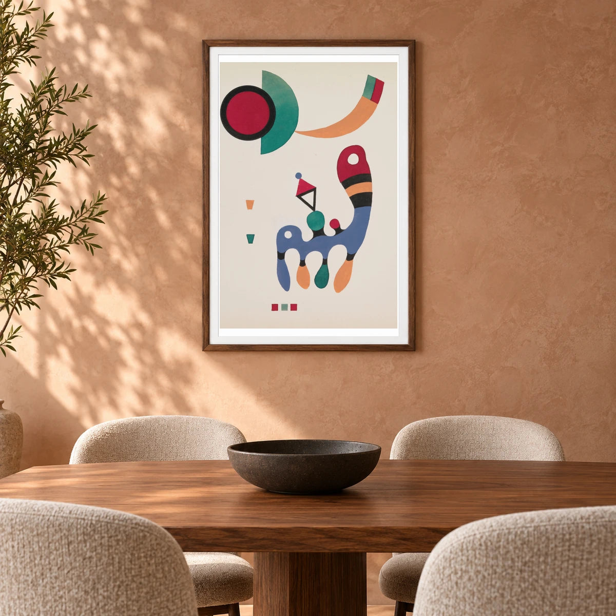 Wassily Kandinsky 11 Tableux Et 7 Poèmes (1945) — Wassily Kandinsky shown in a styled interior