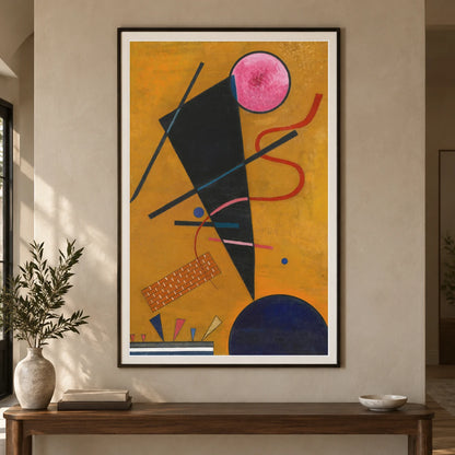 Wassily Kandinsky Berührung (contact) (1924) — Wassily Kandinsky shown in a styled interior