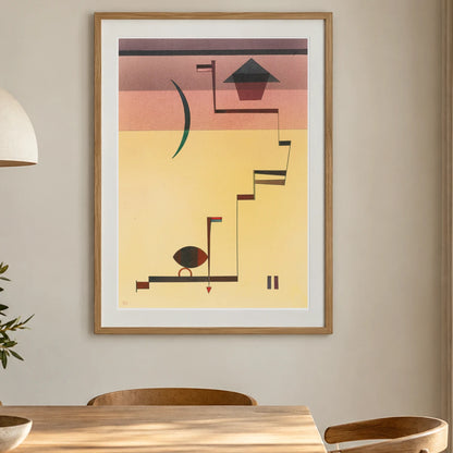 Wassily Kandinsky Eckig (angular) (1931) — Wassily Kandinsky shown in a styled interior