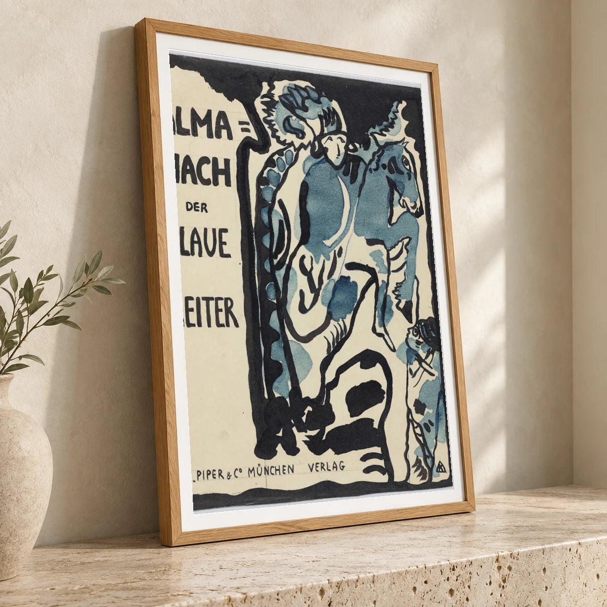 Wassily Kandinsky Final Design For The Cover Of The Almanac ‘the Blue Rider’ (1911) — Wassily Kandinsky wassily kandinsky print by SaamCrafts