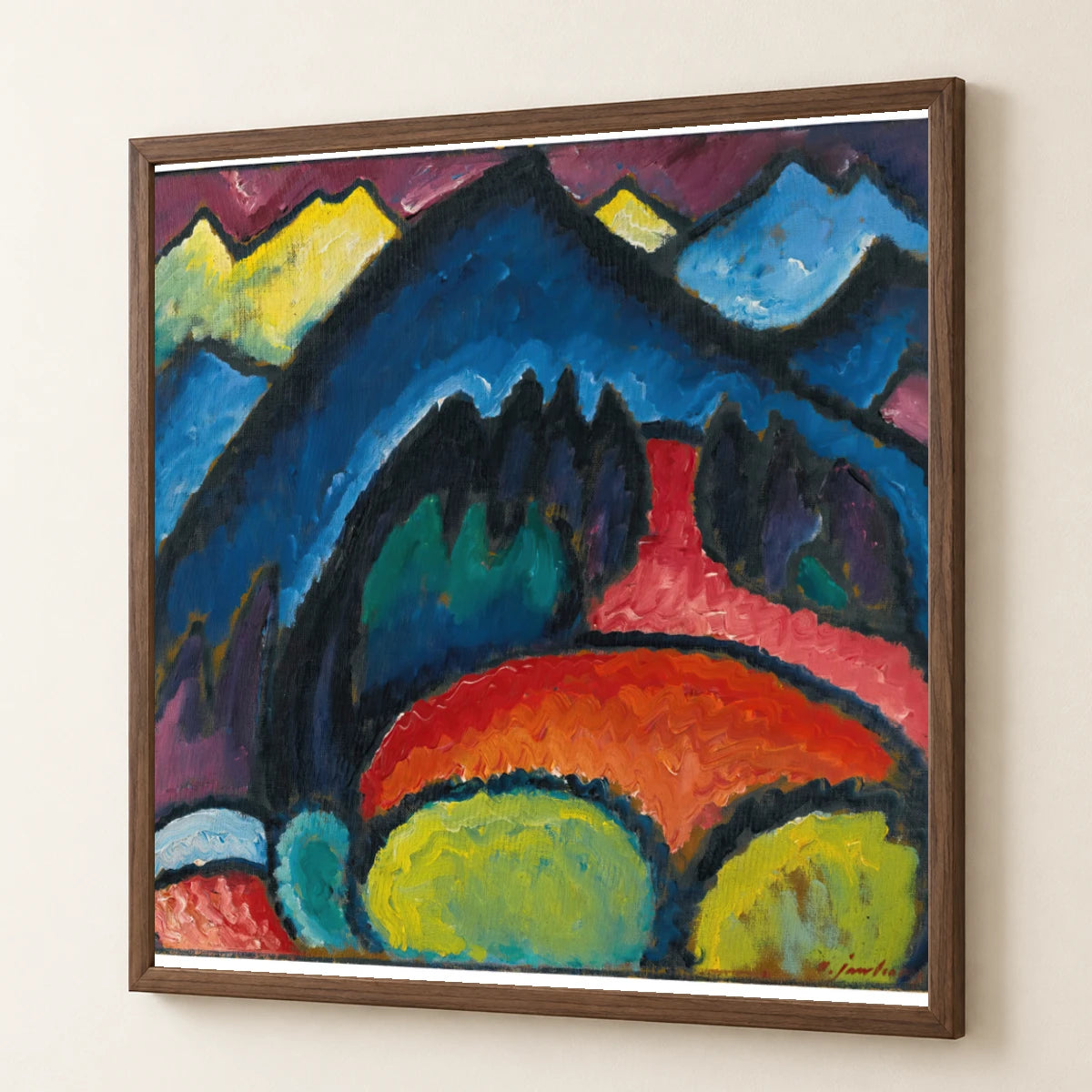 Wassily Kandinsky Lithograph Blue, The Boat (1922) — Wassily Kandinsky wassily kandinsky print by SaamCrafts