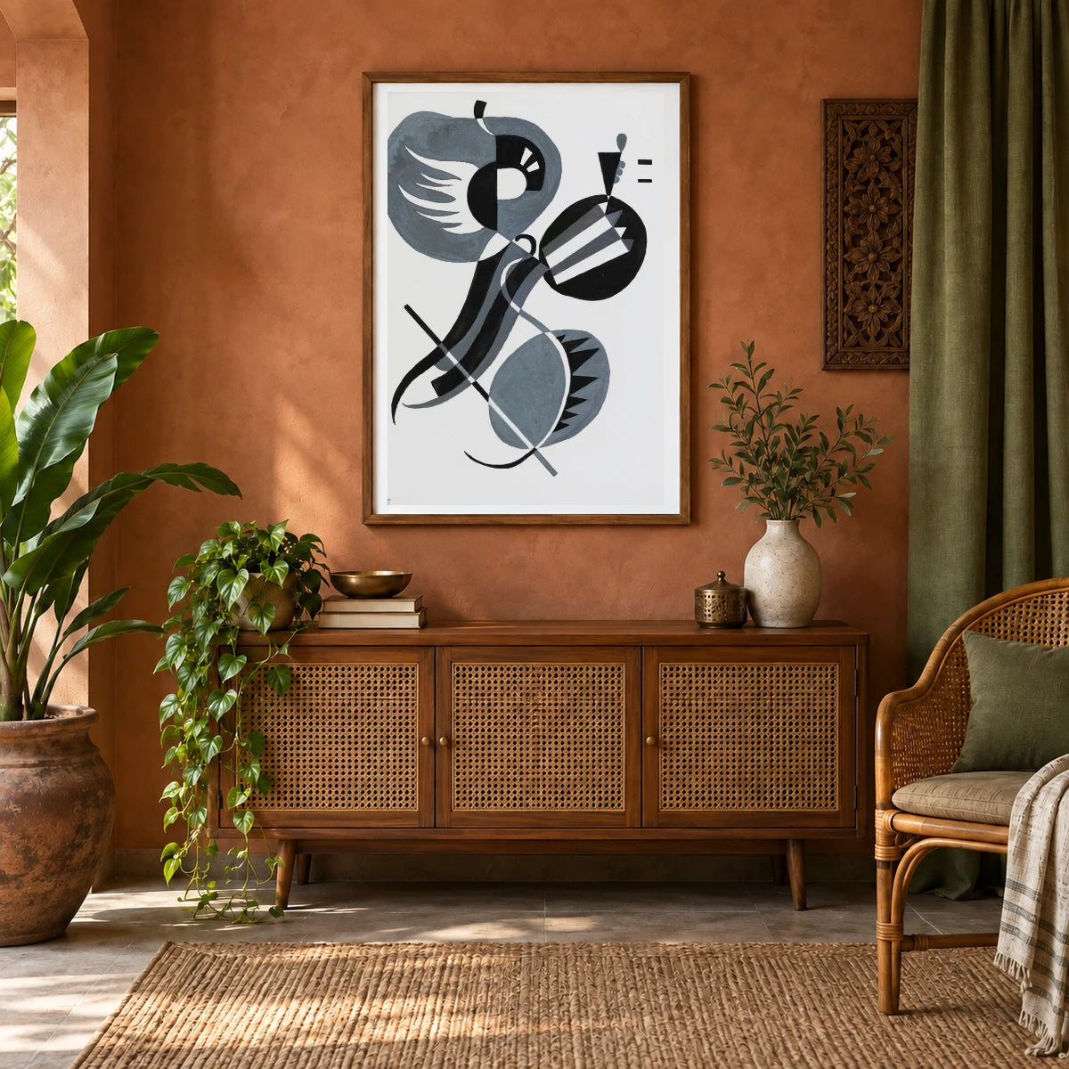 Wassily Kandinsky Sans Titre (1934) — Wassily Kandinsky shown in a styled interior