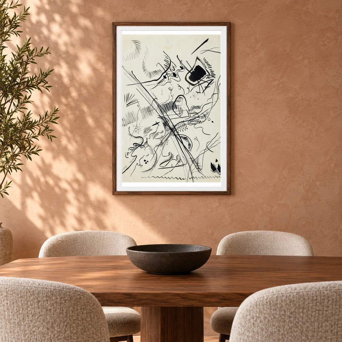 Wassily Kandinsky Untitled (around 1913) — Wassily Kandinsky shown in a styled interior