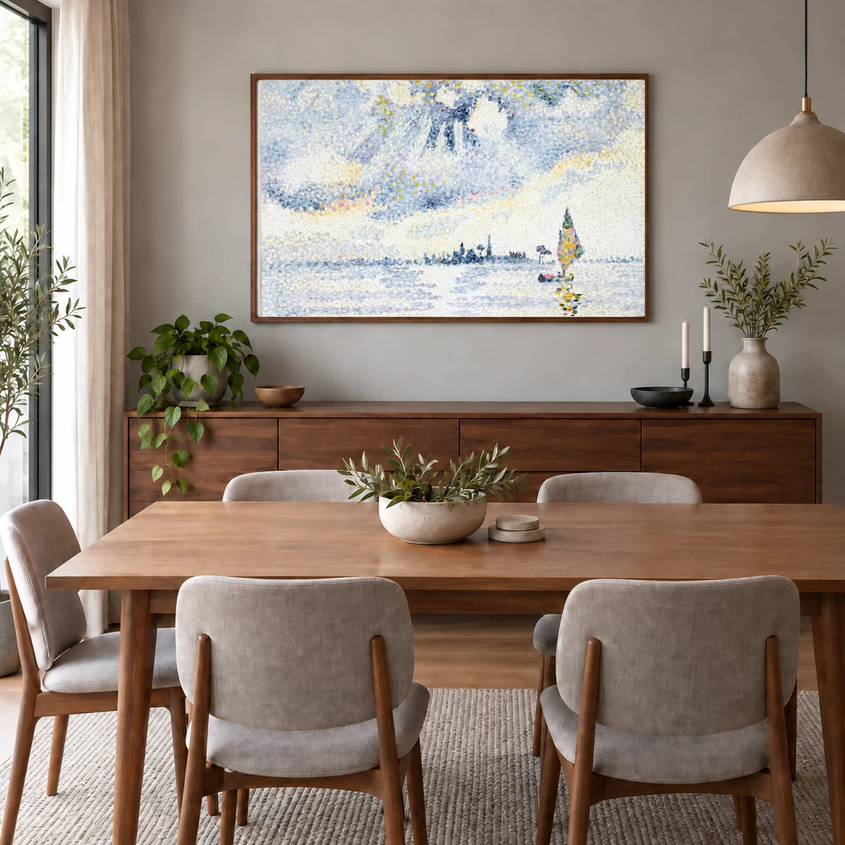 Sunset On The Lagoon, Venice — Modern & Contemporary shown in a styled interior