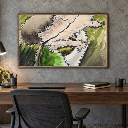 Arthur Dove S Dogwood (1931) — Abstract shown in a styled interior