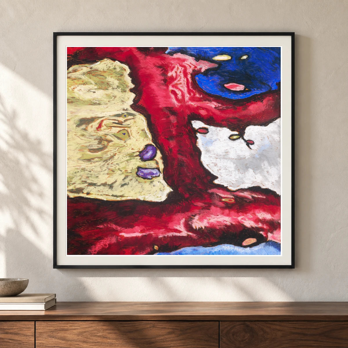 Arthur Dove S Tree Forms And Water (1928) — Abstract shown in a styled interior