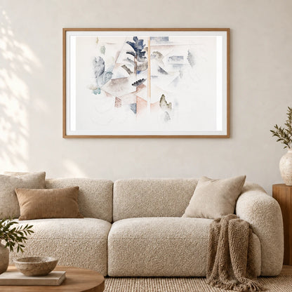Bermuda Trees And Architecture (ca.1916–1917) Charles Demuth — Abstract shown in a styled interior