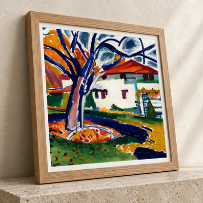 Blue Trees (1915–1916) Henry Lyman Sayen — Abstract abstract print by SaamCrafts