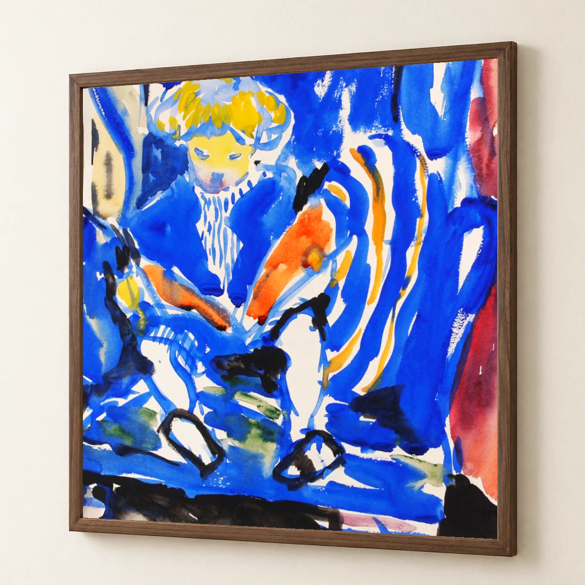 Child Reading (1915–1918) Henry Lyman Sayen — Abstract abstract print by SaamCrafts
