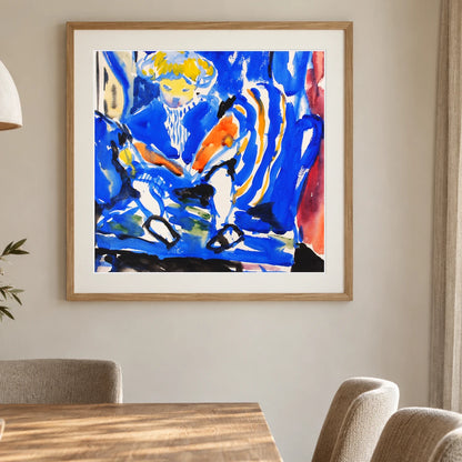 Child Reading (1915–1918) Henry Lyman Sayen — Abstract shown in a styled interior