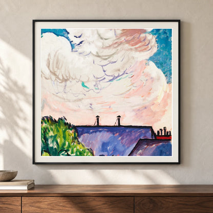 Clouds (1910–1912) Henry Lyman Sayen — Abstract shown in a styled interior