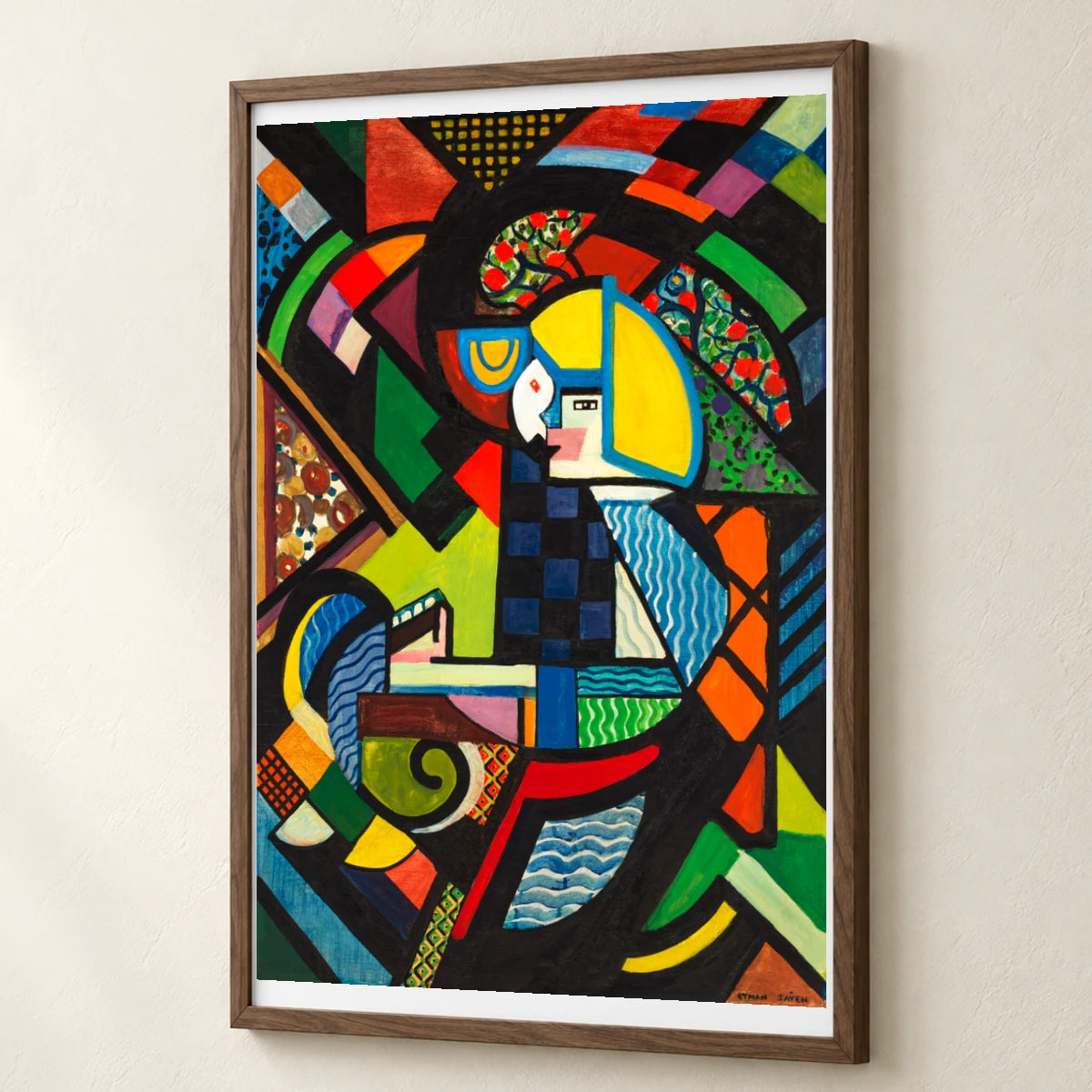 Daughter In A Rocker (1917–1918) Henry Lyman Sayen — Abstract abstract print by SaamCrafts