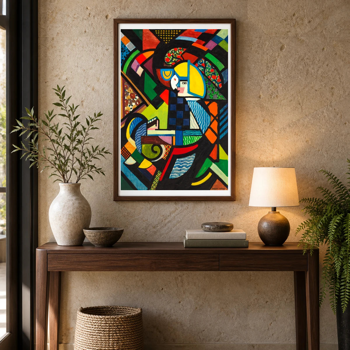 Daughter In A Rocker (1917–1918) Henry Lyman Sayen — Abstract shown in a styled interior