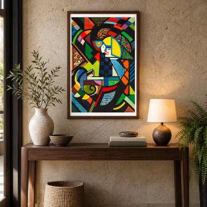 Daughter In A Rocker (1917–1918) Henry Lyman Sayen — Abstract shown in a styled interior
