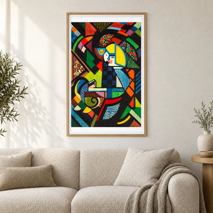 Daughter In A Rocker (1917–1918) Henry Lyman Sayen — Abstract shown in a styled interior