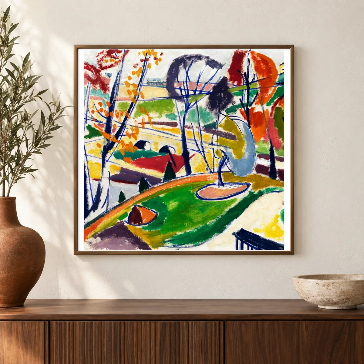 Décor Plat (1915) Henry Lyman Sayen — Abstract shown in a styled interior