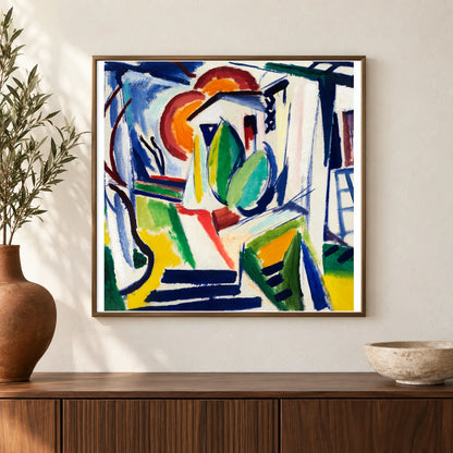 Fugue (1915) Henry Lyman Sayen — Abstract shown in a styled interior