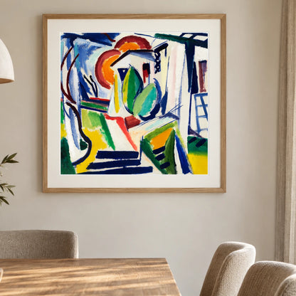 Fugue (1915) Henry Lyman Sayen — Abstract shown in a styled interior