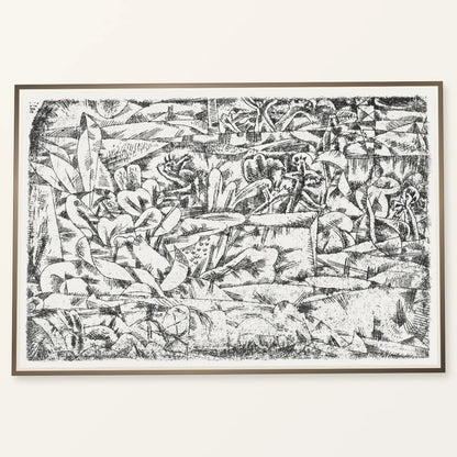 Garden Of Passion (garten Der Leidenschaft) (1913) By Paul Klee — Abstract abstract print by SaamCrafts