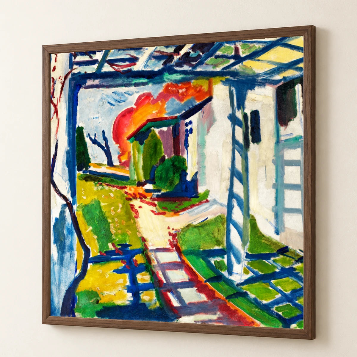 Grape Arbor (ca.1915) Henry Lyman Sayen — Abstract abstract print by SaamCrafts