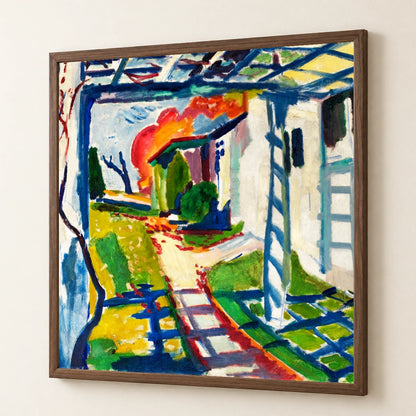 Grape Arbor (ca.1915) Henry Lyman Sayen — Abstract abstract print by SaamCrafts