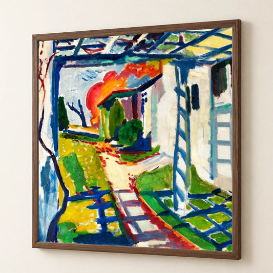 Grape Arbor (ca.1915) Henry Lyman Sayen — Abstract abstract print by SaamCrafts