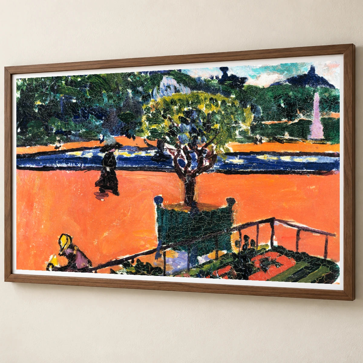 In The Luxembourg Gardens (1910–1912) Henry Lyman Sayen — Abstract abstract print by SaamCrafts