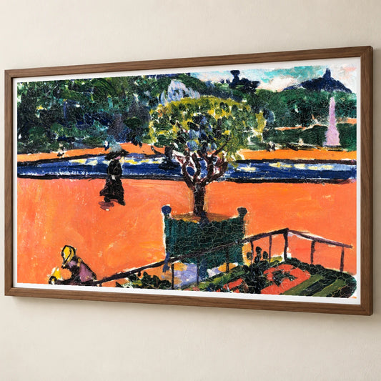 In The Luxembourg Gardens (1910–1912) Henry Lyman Sayen — Abstract abstract print by SaamCrafts