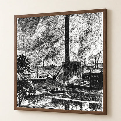 Industrial Scene Henry Lyman Sayen — Abstract abstract print by SaamCrafts