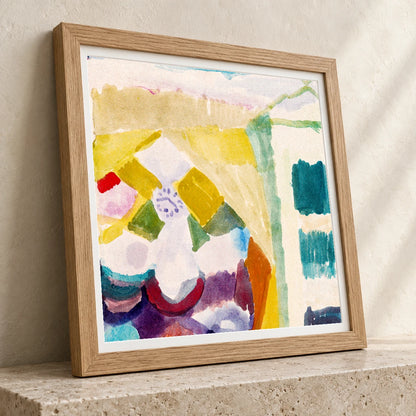Interieur Mit Der Uhr (interior With The Clock) (1913) By Paul Klee — Abstract abstract print by SaamCrafts