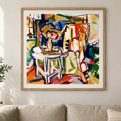Interior (ca.1915) Henry Lyman Sayen — Abstract shown in a styled interior