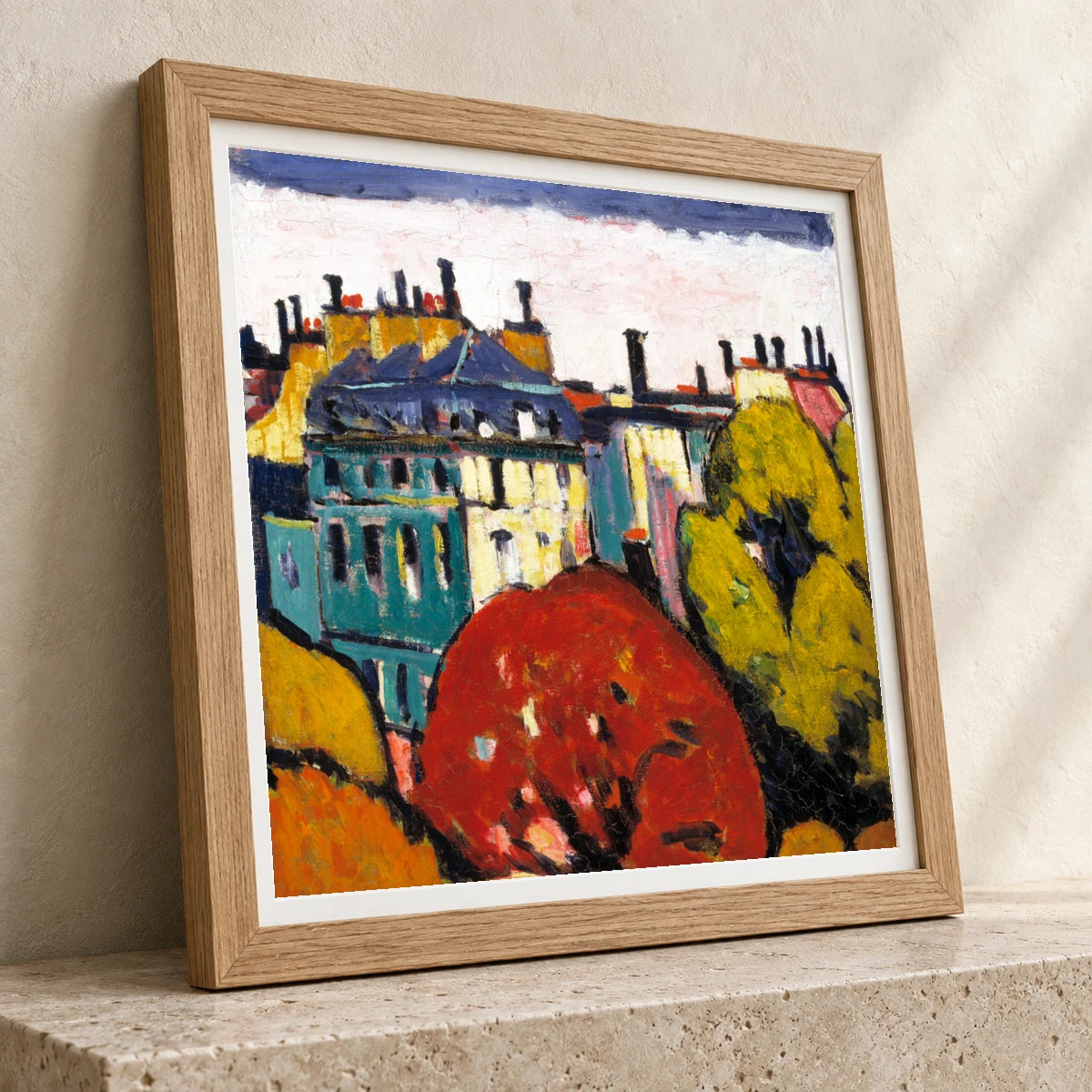 Landscape, Paris (1912–1914) Henry Lyman Sayen — Abstract abstract print by SaamCrafts