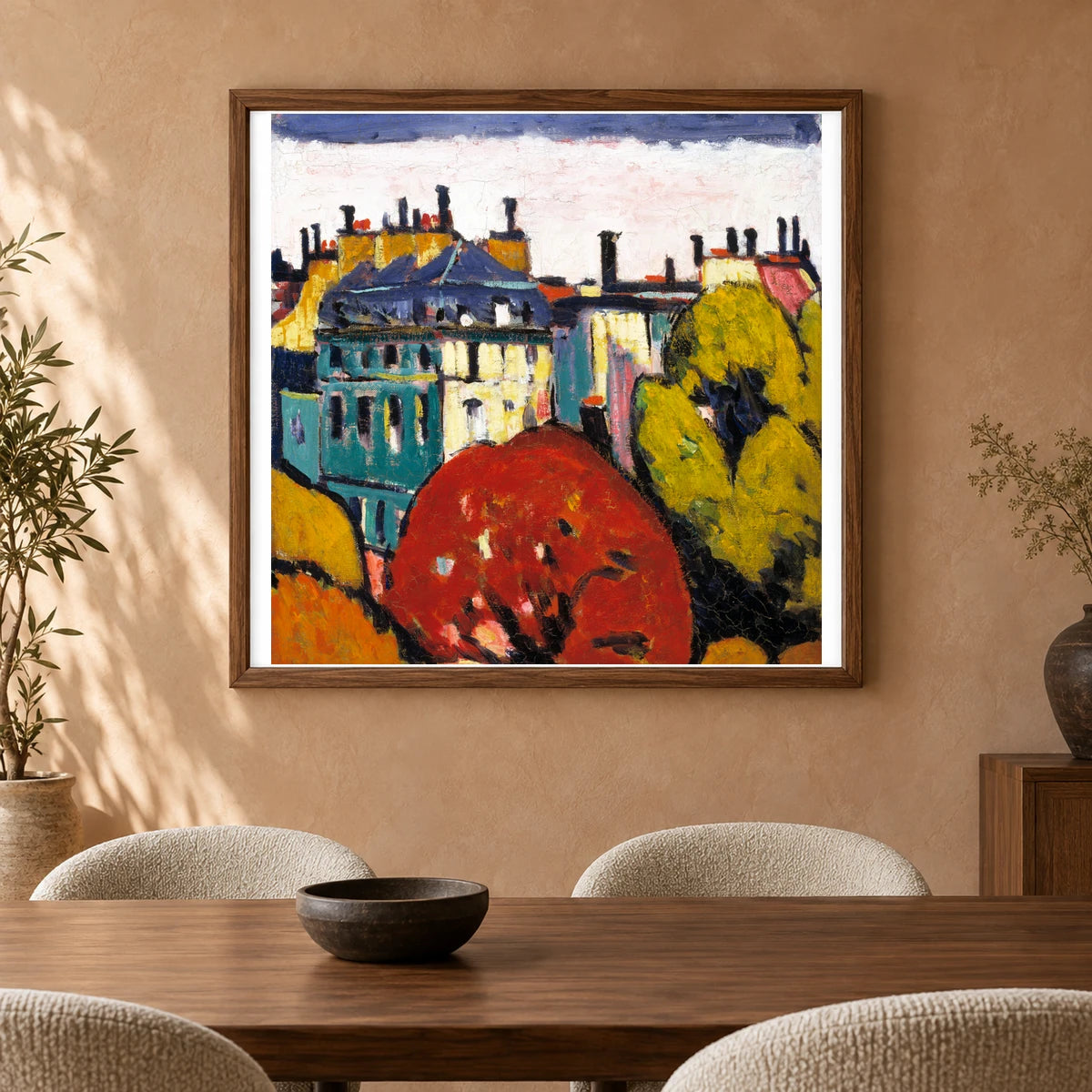 Landscape, Paris (1912–1914) Henry Lyman Sayen — Abstract shown in a styled interior