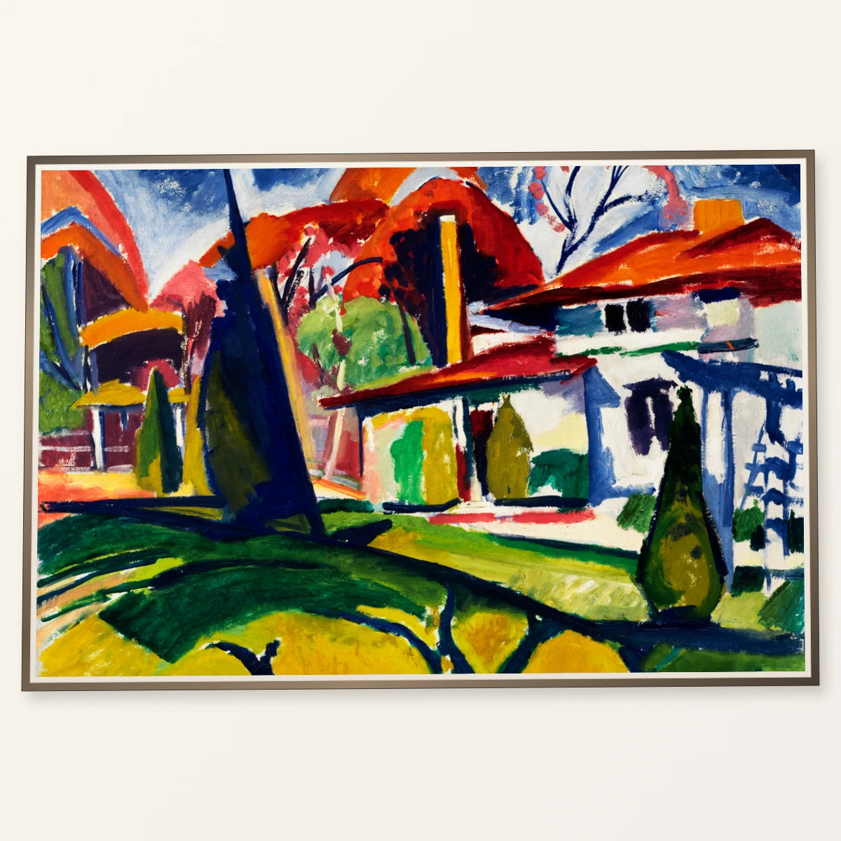 Newman S House (1915) Henry Lyman Sayen — Abstract abstract print by SaamCrafts