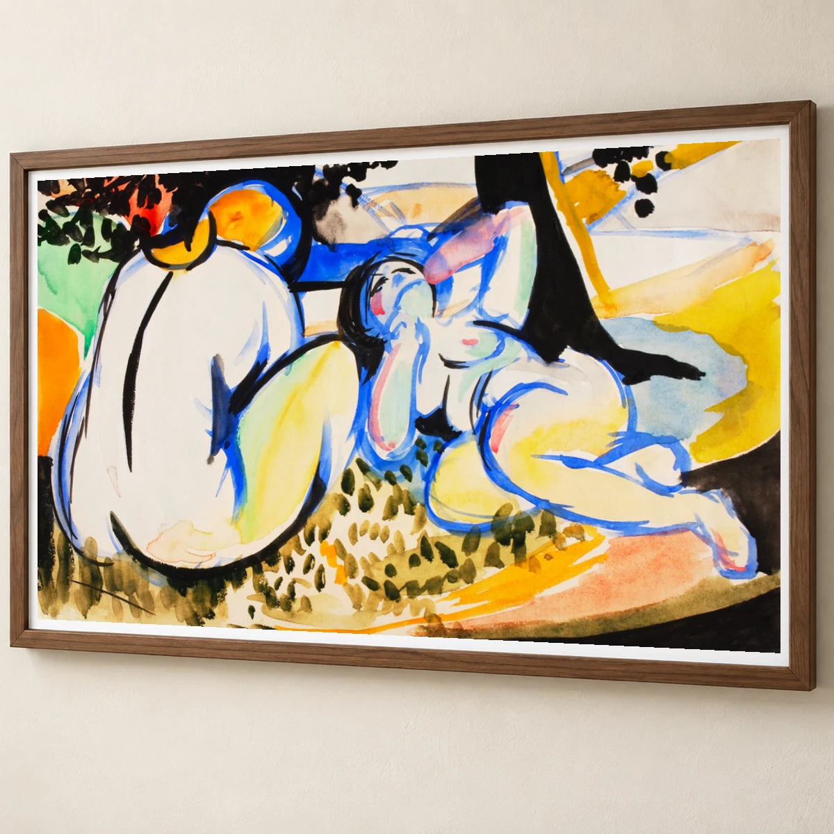 Nudes (1915–1918) Henry Lyman Sayen — Abstract abstract print by SaamCrafts