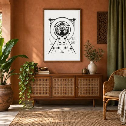 Ornaments (c.1910) Samuel Jessurun De Mesquita — Abstract shown in a styled interior