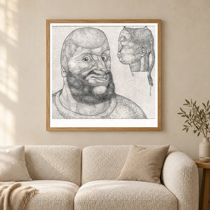 Perseus (1904) By Paul Klee — Abstract shown in a styled interior