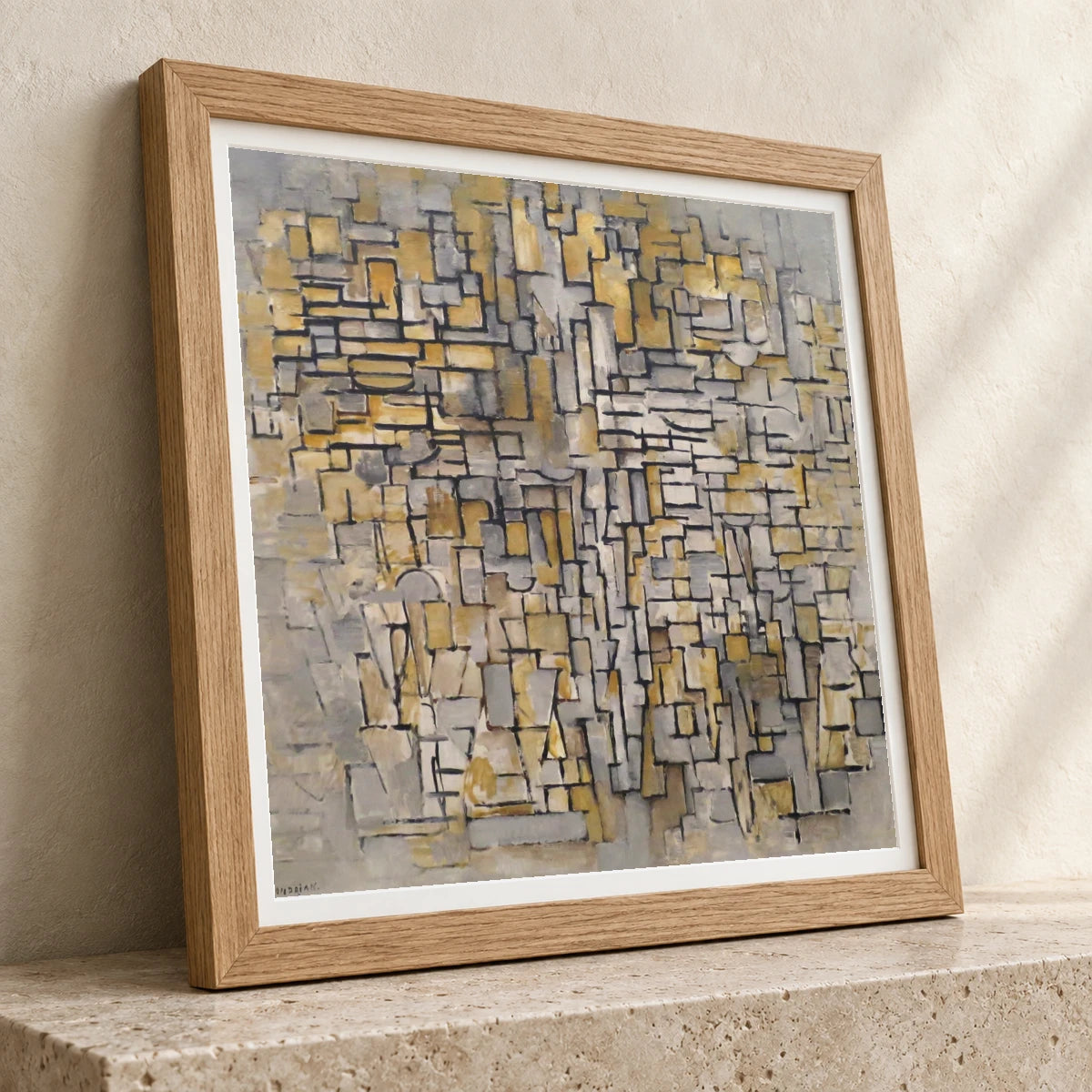 Piet Mondrian S Tableau No. 2, Composition No. Vii (1913) — Abstract abstract print by SaamCrafts