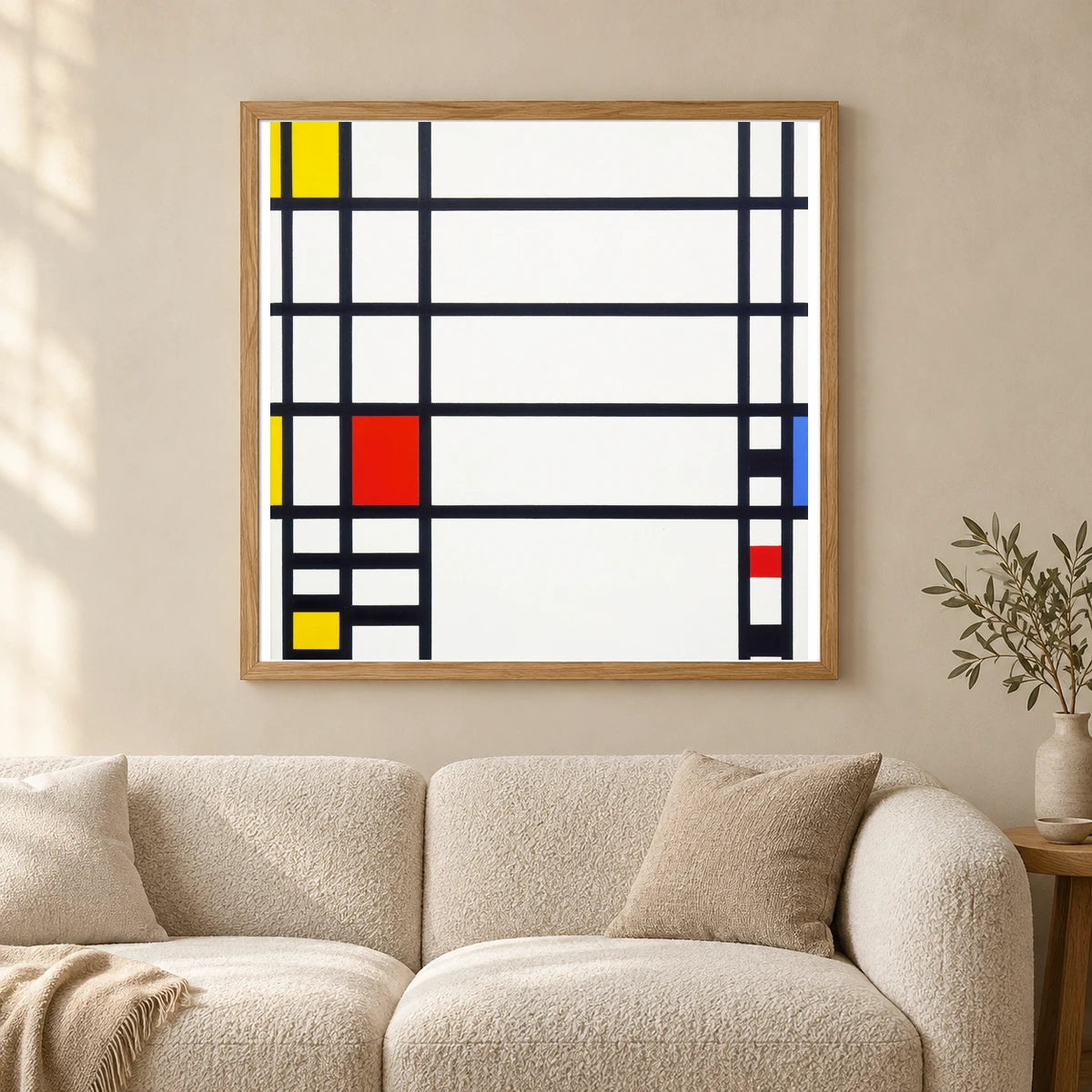 Piet Mondrian S Trafalgar Square (1939–1943) — Abstract shown in a styled interior