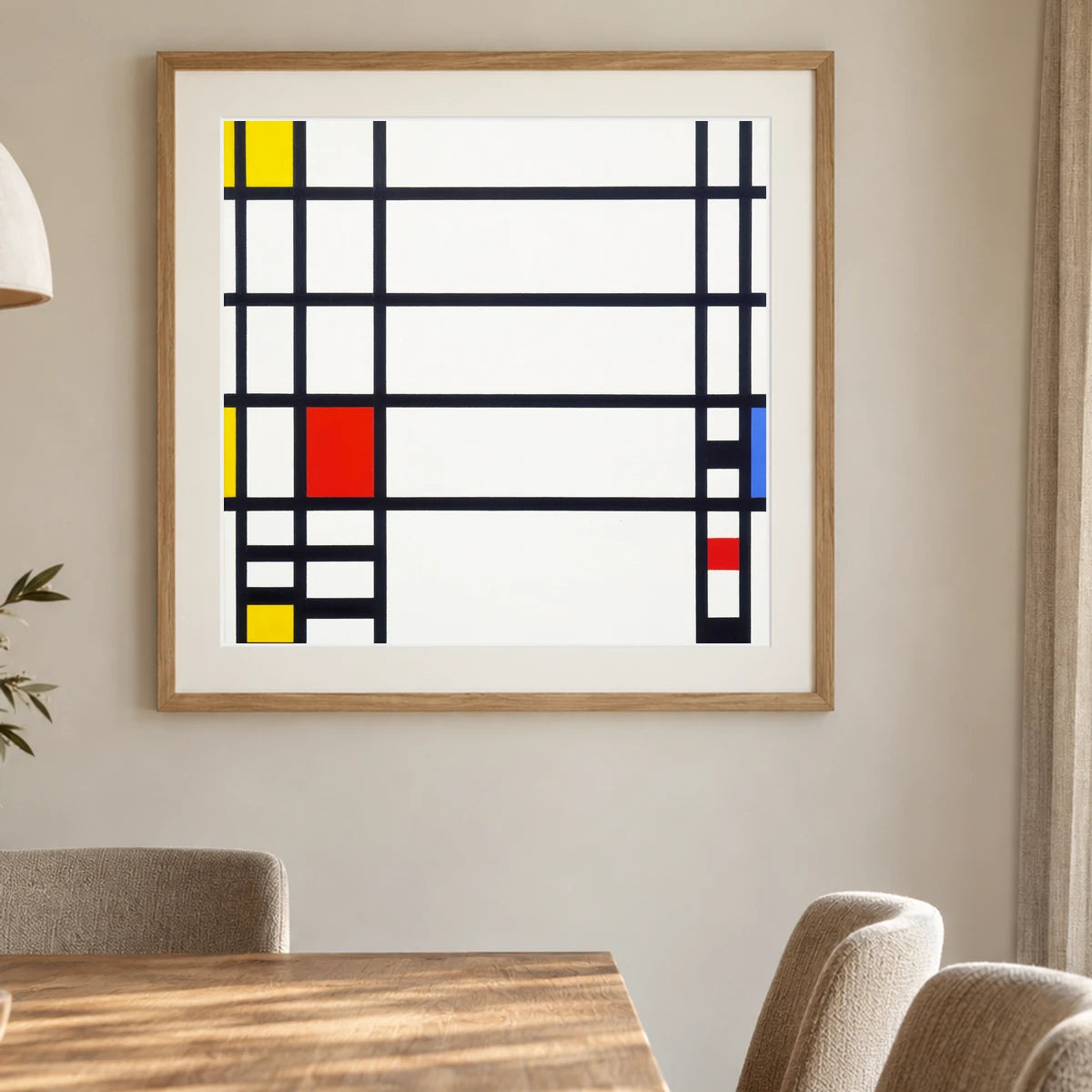 Piet Mondrian S Trafalgar Square (1939–1943) — Abstract shown in a styled interior