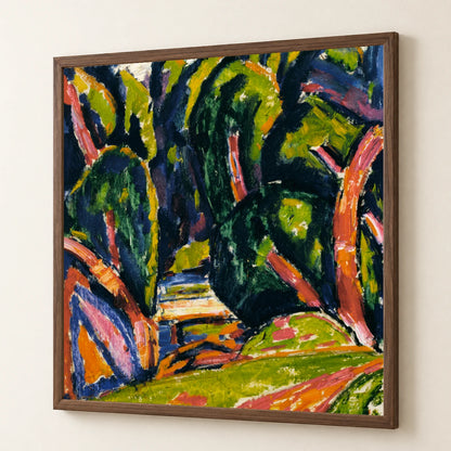 Red Tree (1910) By Marsden Hartley — Abstract abstract print by SaamCrafts