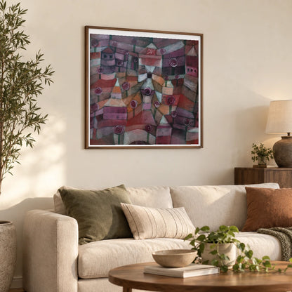 Rose Garden (1920) By Paul Klee — Abstract shown in a styled interior