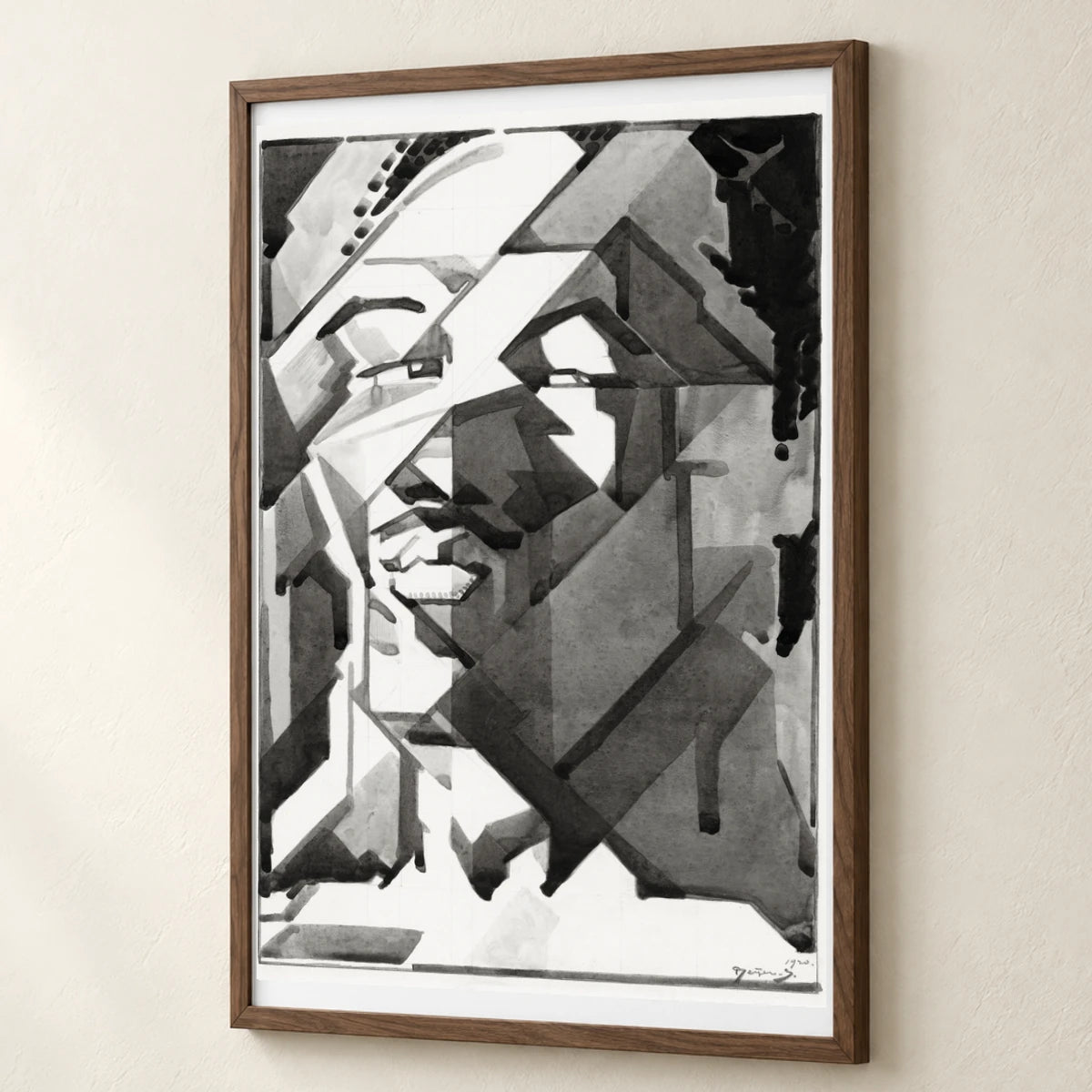 Self Portrait (1920) Reijer Stolk — Abstract abstract print by SaamCrafts