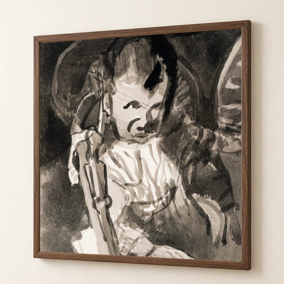 Sketch Of Felix Klee (1908) By Paul Klee — Abstract abstract print by SaamCrafts