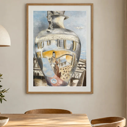 Souvenir Of Florence (1929) Paul Nash — Abstract shown in a styled interior