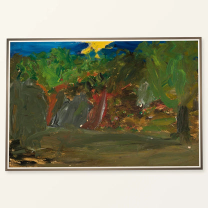 Sun Over A Garden By Tadeusz Makowski — Abstract abstract print by SaamCrafts
