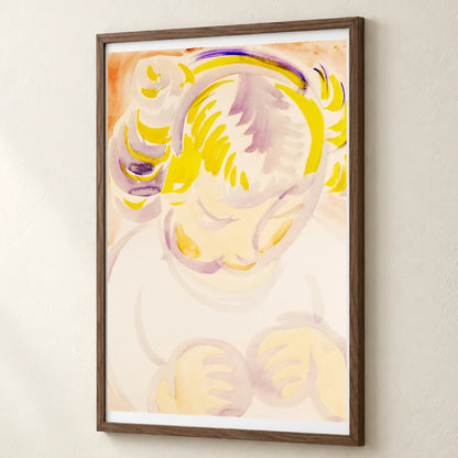 The Artist S Daughter (ca.1916) Henry Lyman Sayen — Abstract abstract print by SaamCrafts