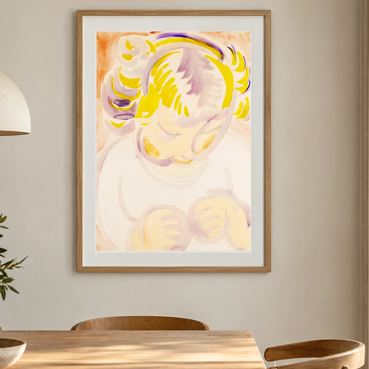 The Artist S Daughter (ca.1916) Henry Lyman Sayen — Abstract shown in a styled interior